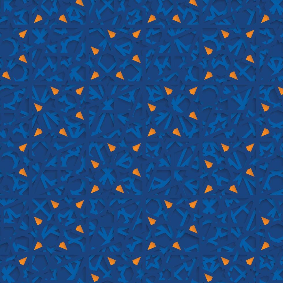 Islamic geometric pattern background illustration vector