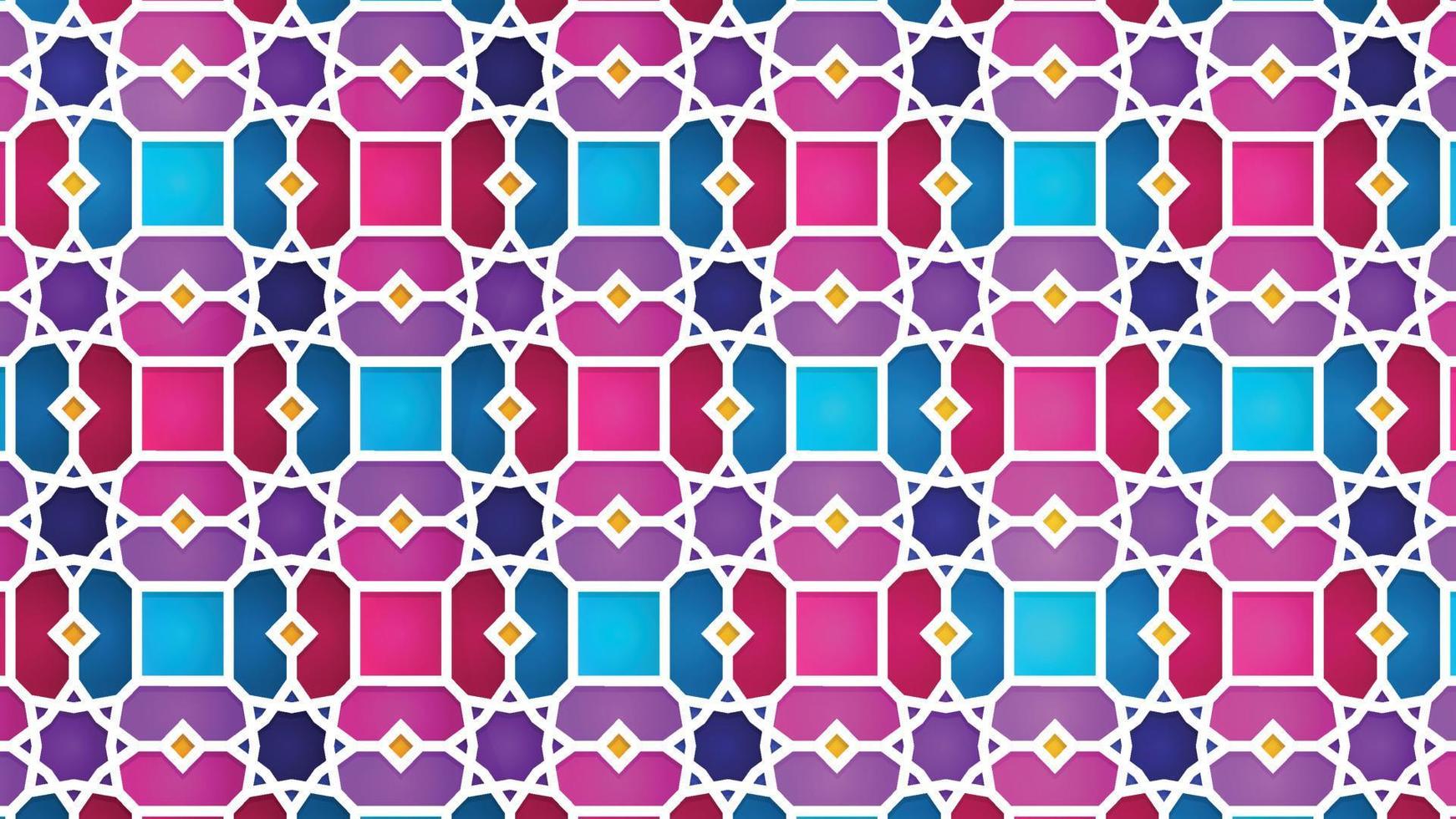 geometric Islamic pattern illustration background or banner design vector