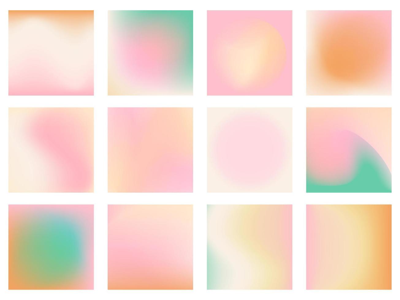 Historias de fondos de redes sociales con diseño degradado abstracto vector