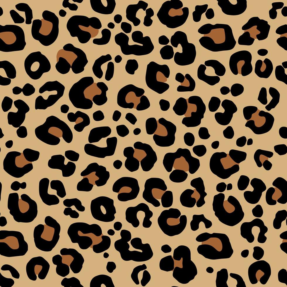 patrón de leopardo sin costuras vector