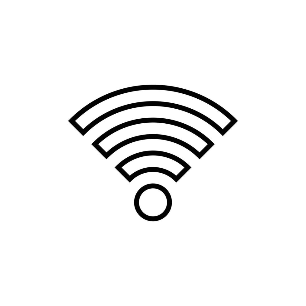 icono wifi sencillo. vector sobre la red.