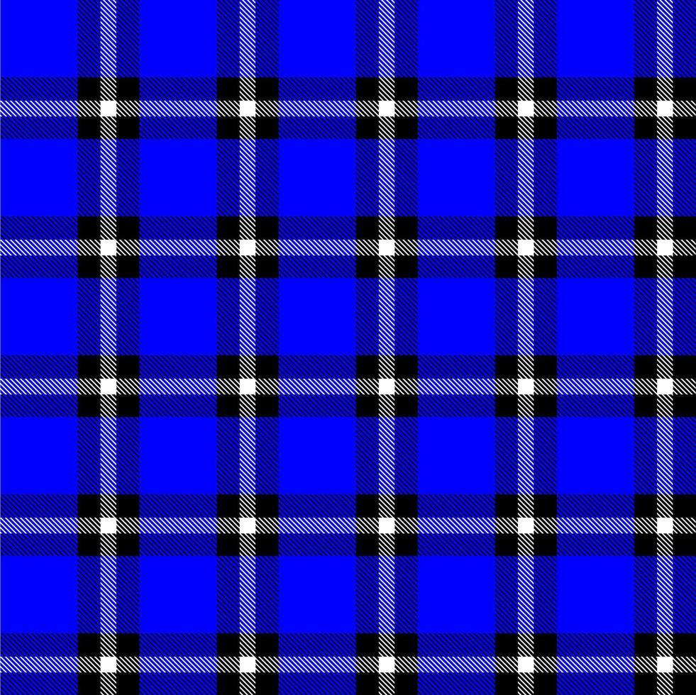 Seamless Plaid Checkered Fabric Pattern. Color base can be replaced with any color vector