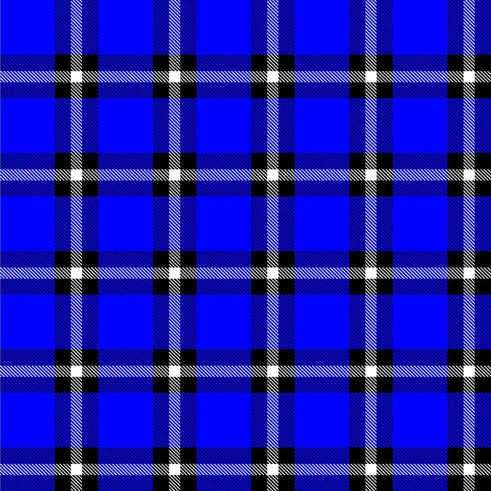 Seamless Plaid Checkered Fabric Pattern. Color base can be replaced with any color vector