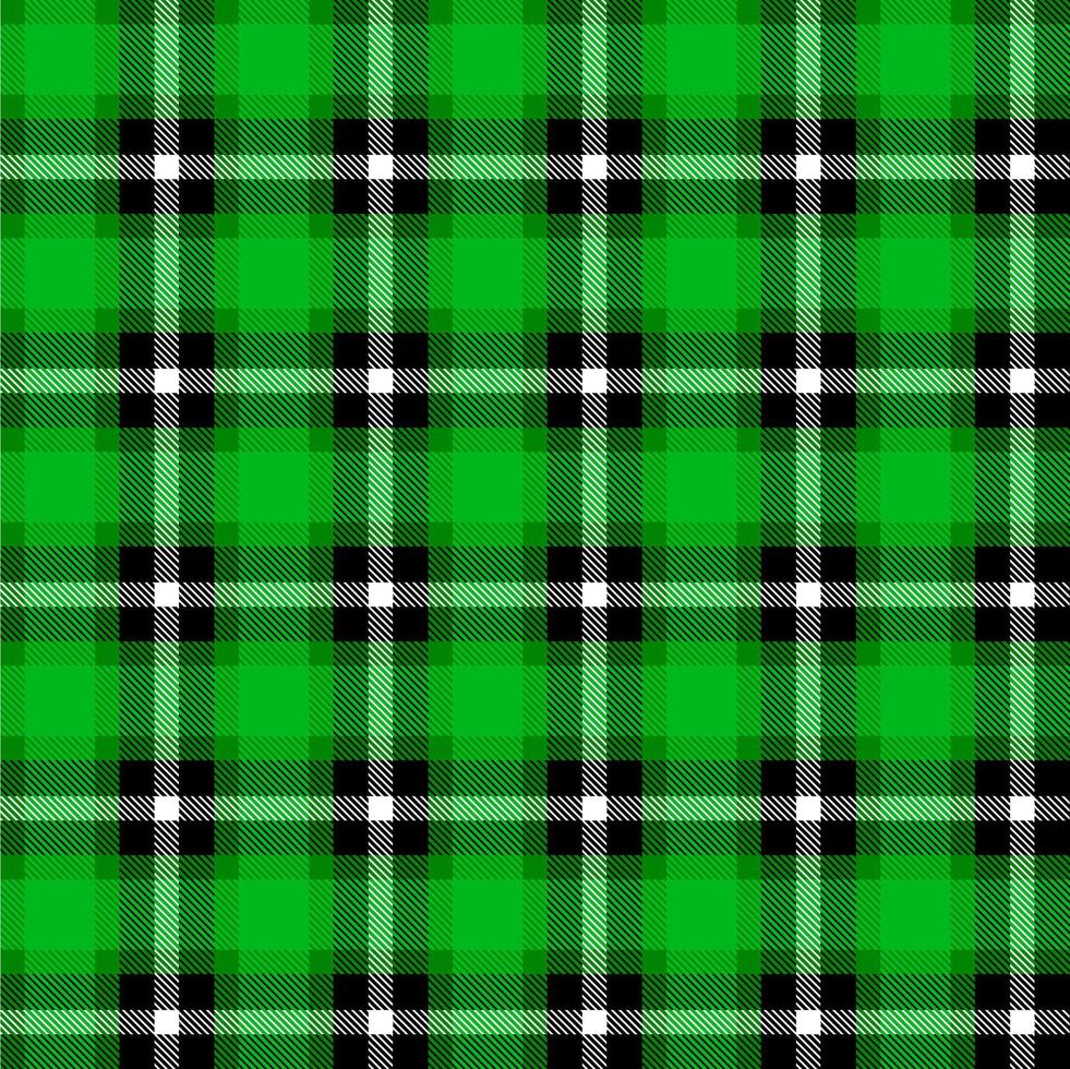 Seamless Plaid Checkered Fabric Pattern. Color base can be replaced with any color vector