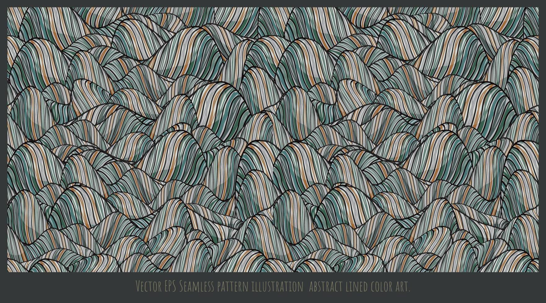 Vector EPS Seamless pattern illustration  abstract lined color art