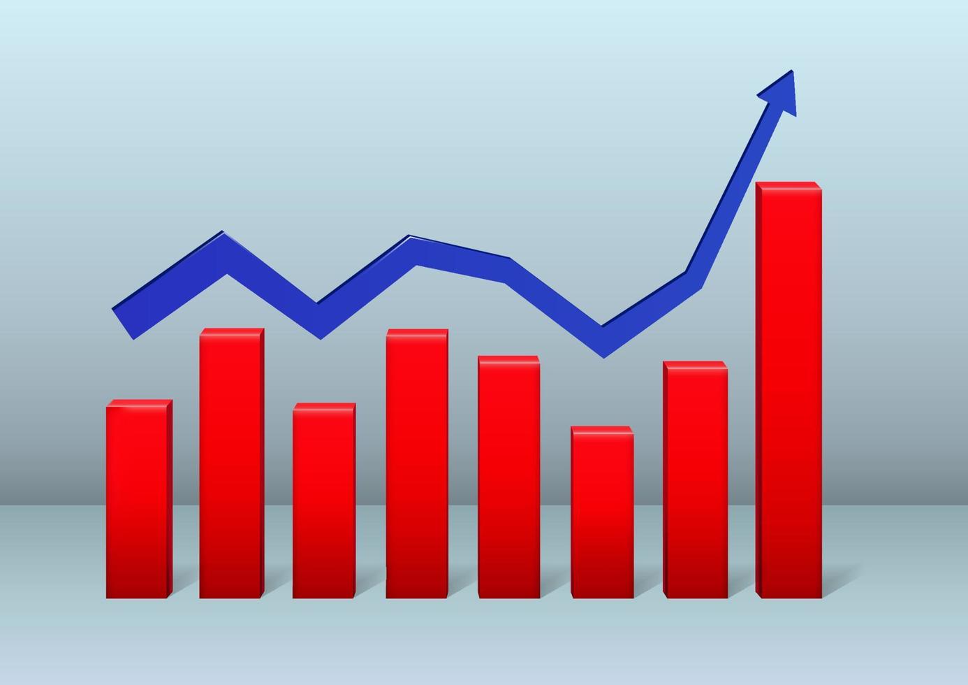 business graph and chart vector