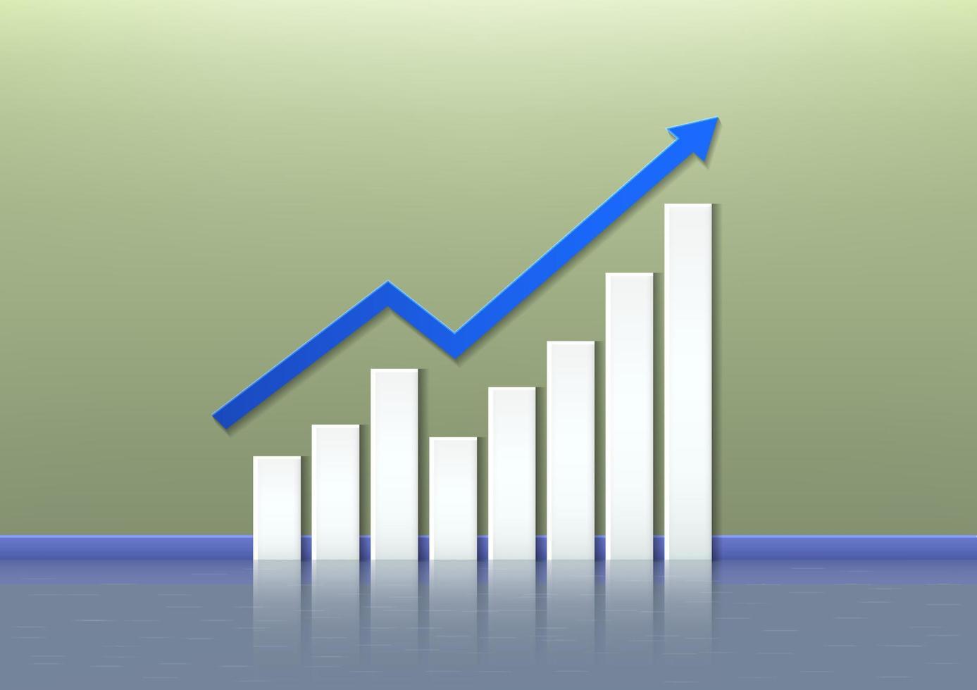 business graph and chart vector