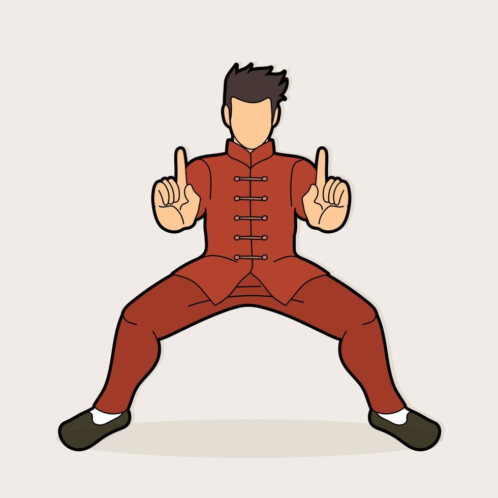 Kung Fu Fighting Action vector