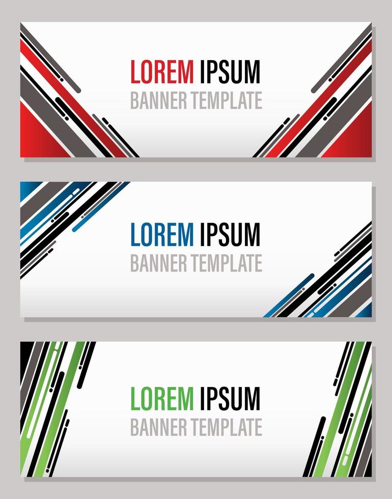 Modern Abstract Banner Template Vector