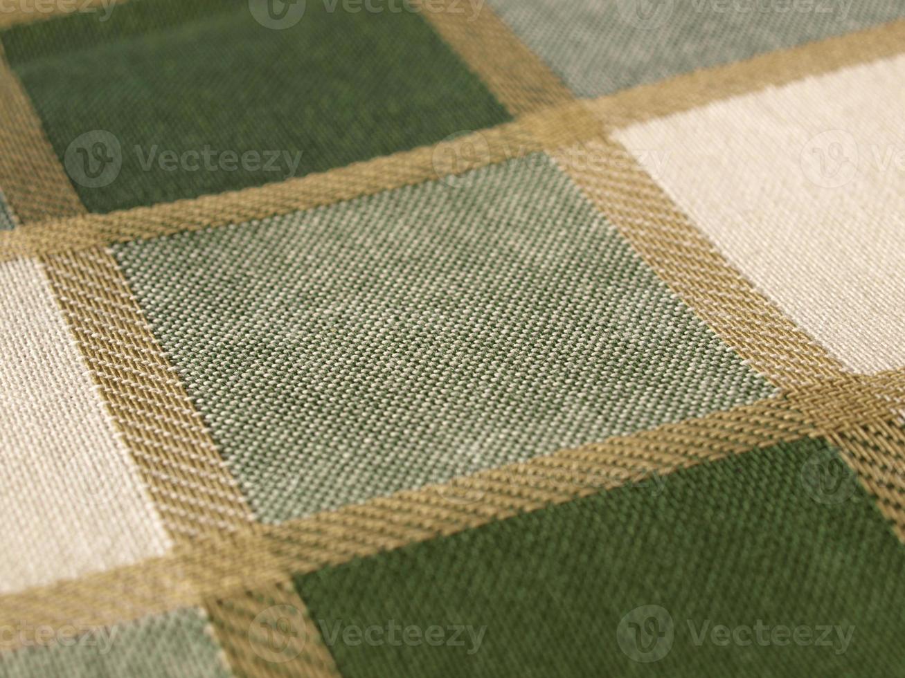 Chequered fabric texture photo