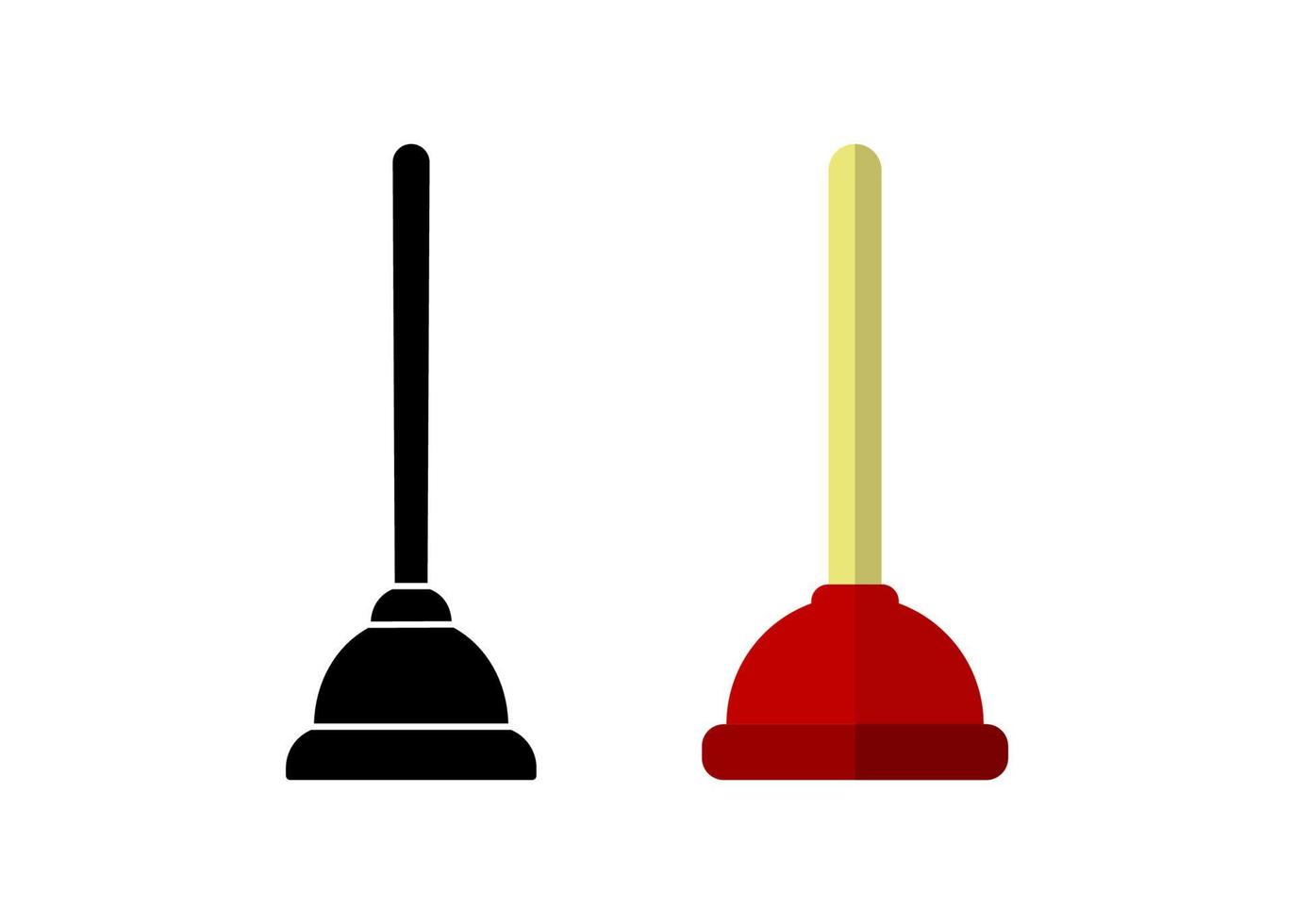 Plunger icon design template vector isolated