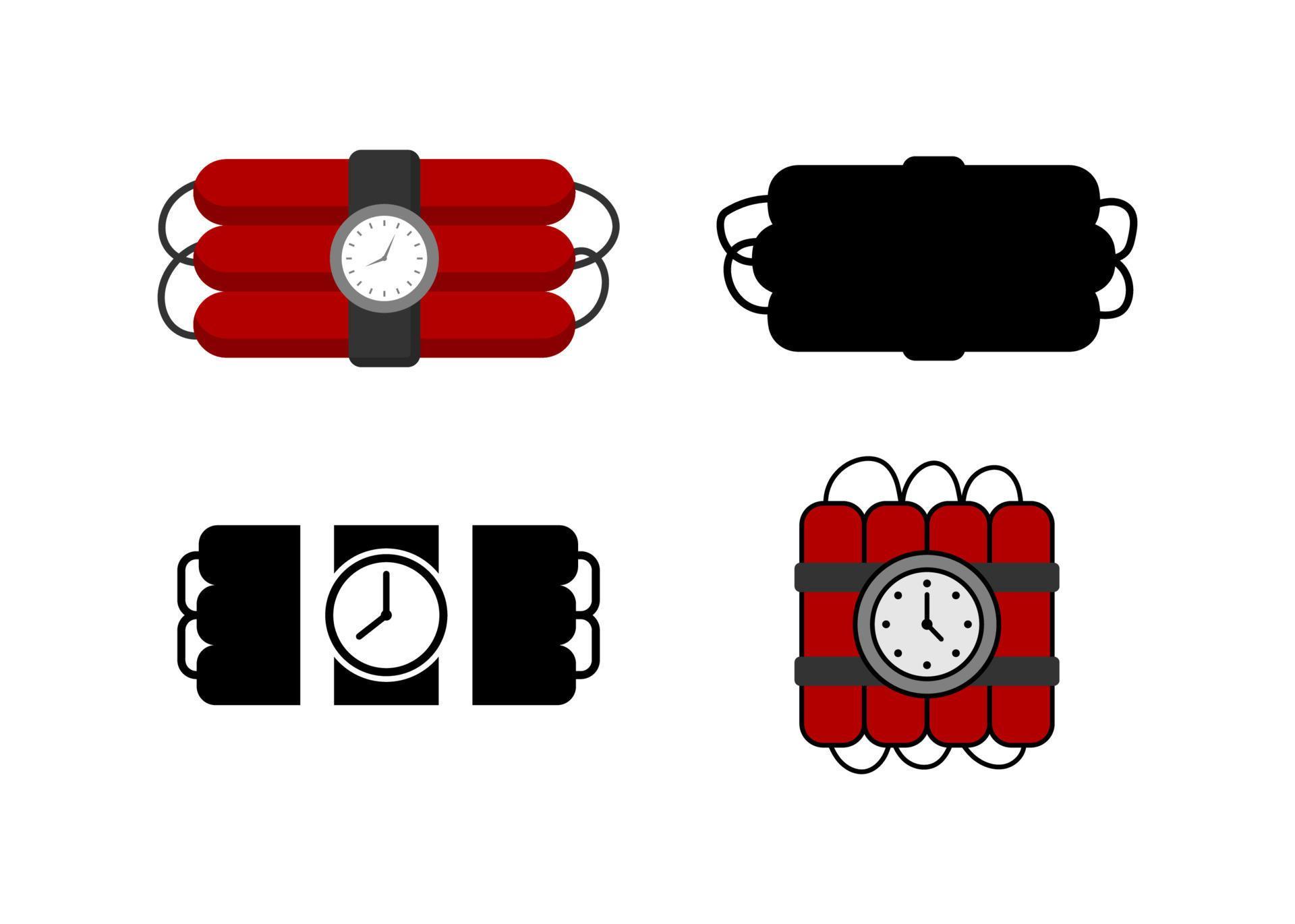Timer bomb icon design template vector isolated 5227400 Vector Art at