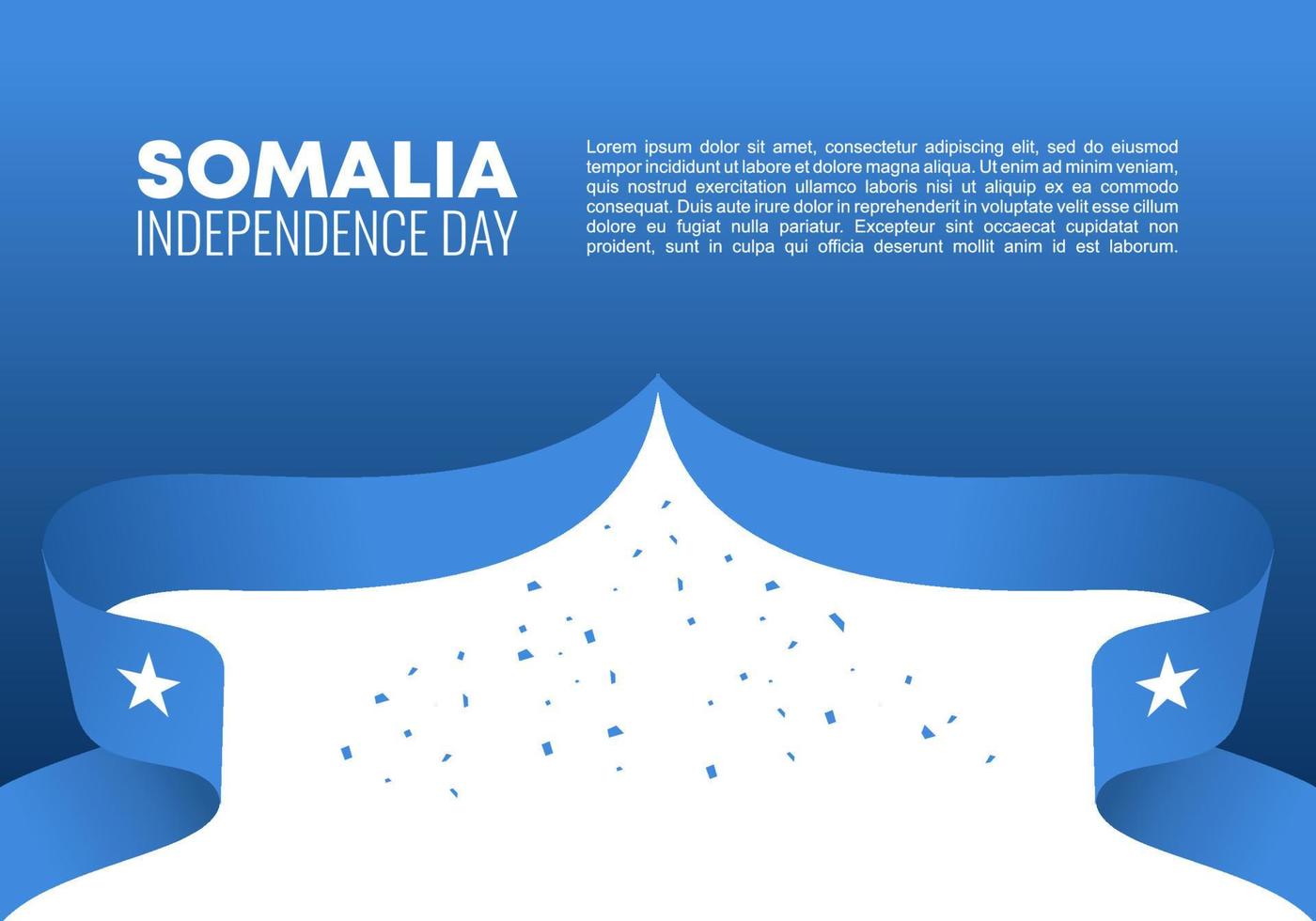 Somalia independence day for national celebration on July 1 st. vector