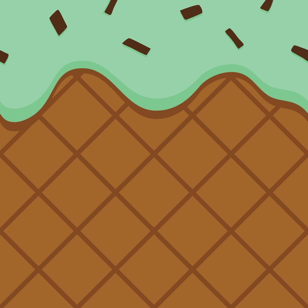 helado derretido chocolate menta patrón sin costuras para pancartas o empaques hotizontales, etc. vector