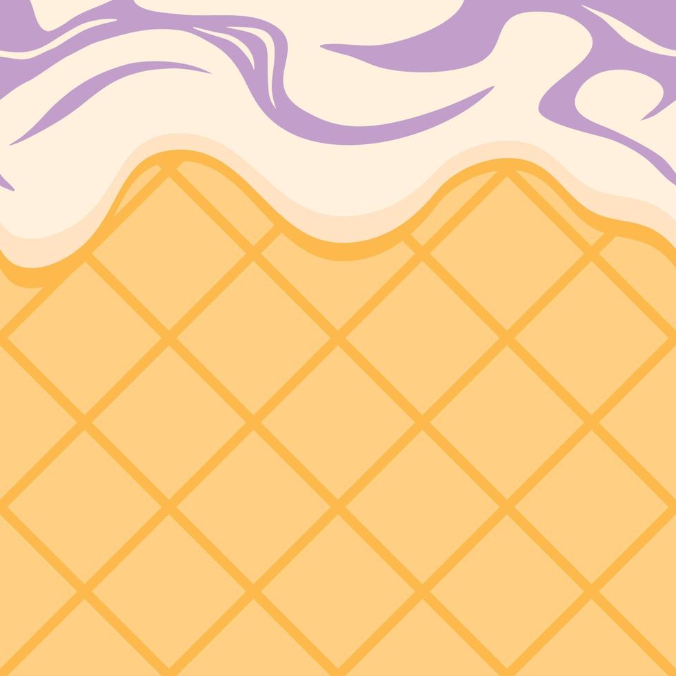 melted Ice creame blueberry cheese cake seamless pattern for hotizontal banners or packaging or etc. vector