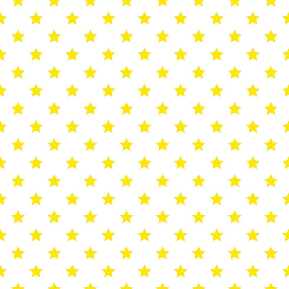 seamless background with golden yellow stars pattern for gift paper, wrapping paper or etc. vector