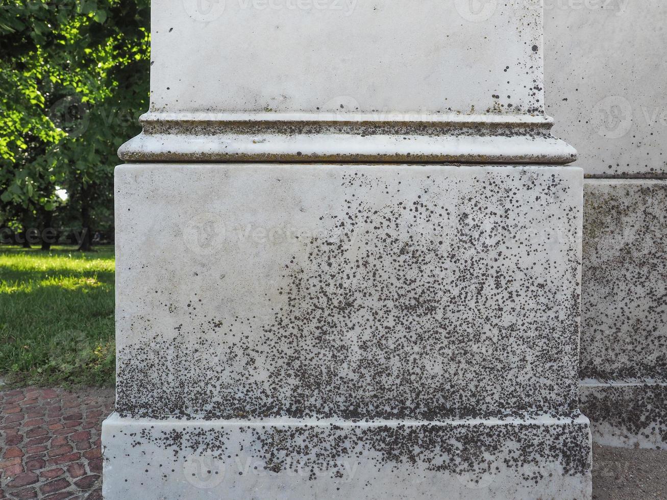 Ancient marble column photo
