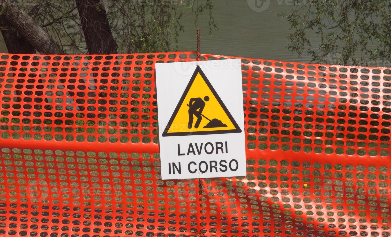 Work in progress sign photo