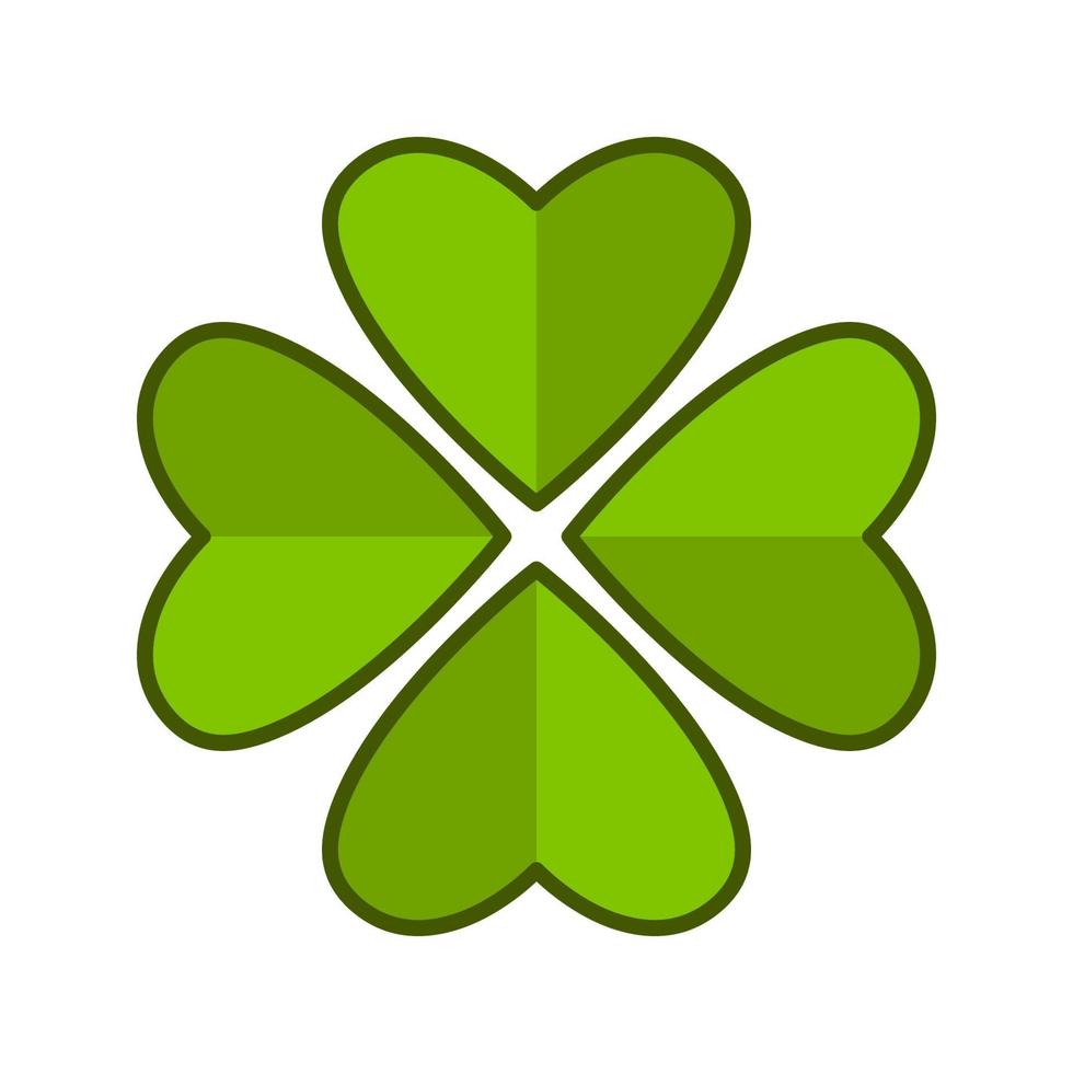 cute four leaves clover icon vector