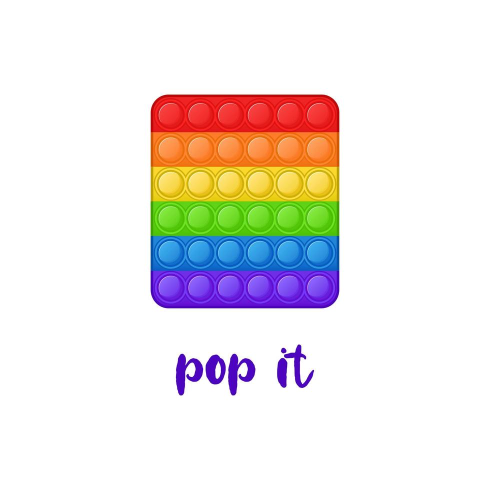Anti-stress game for kids. Trend. Pop it. Popit. Vector Illustration.