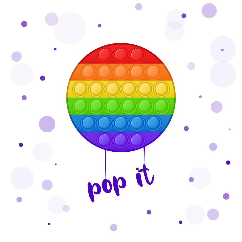 Anti-stress game for kids. Trend. Pop it. Popit. Vector Illustration.