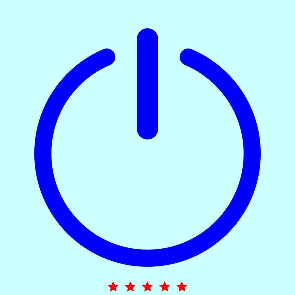 Button turn on or off icon. it is color icon . vector