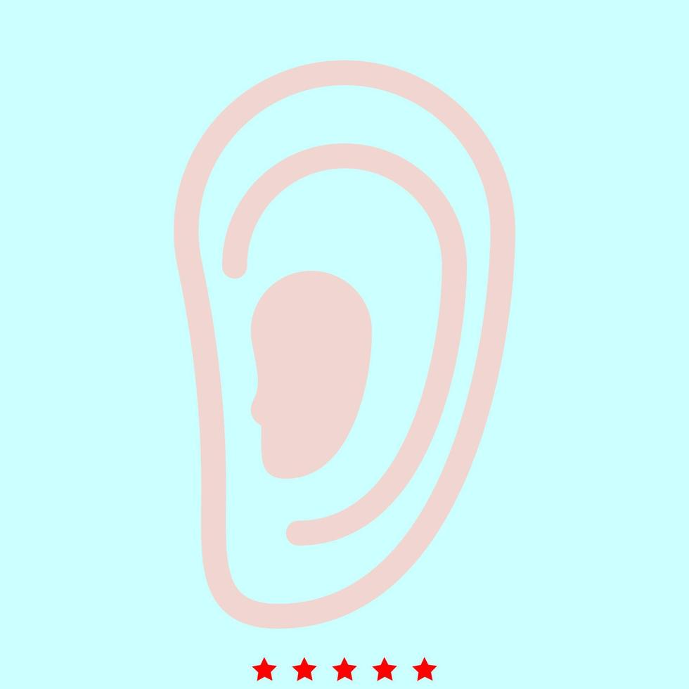 Ear set it is color icon . vector