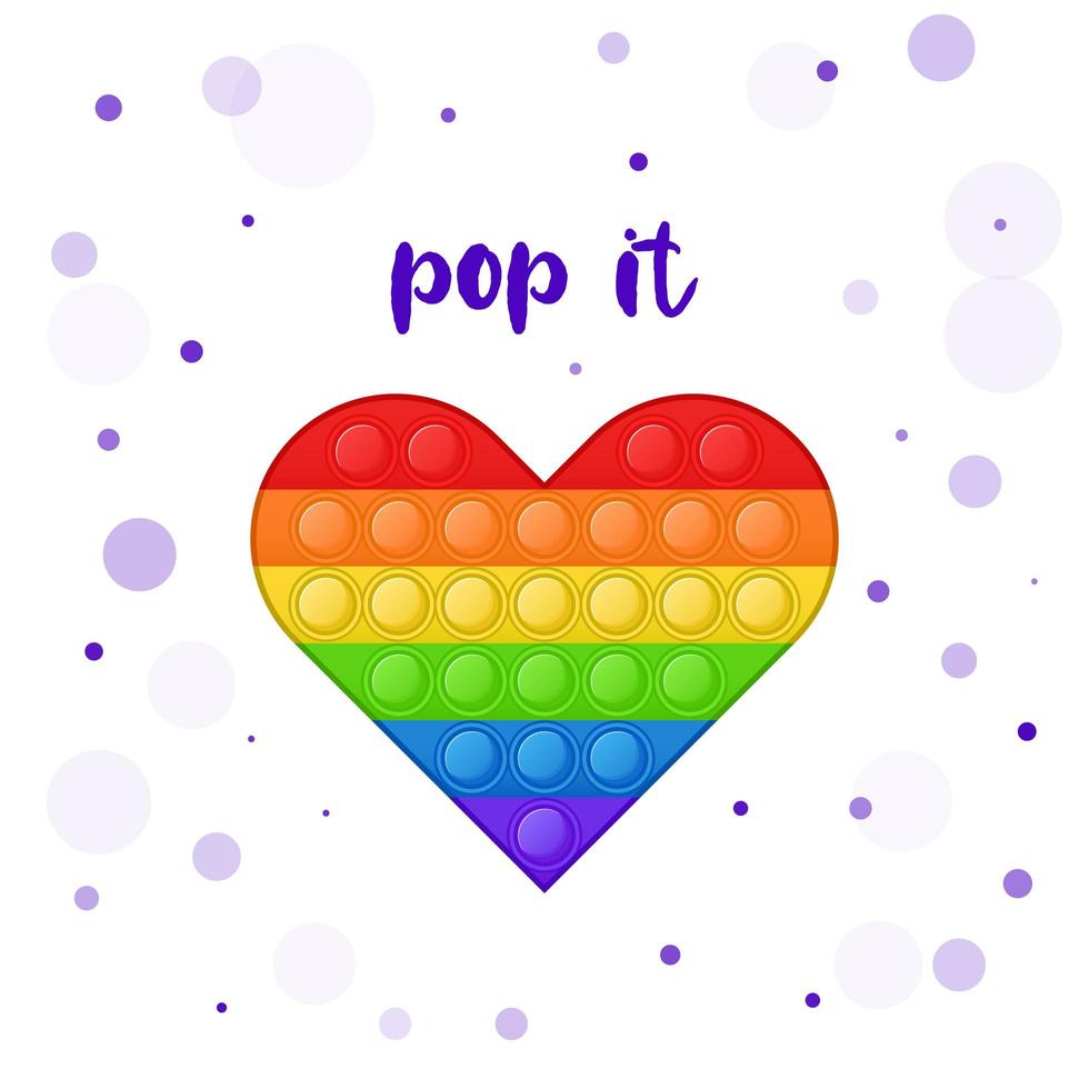 Anti-stress game for kids. Trend. Pop it. Popit. Vector Illustration.