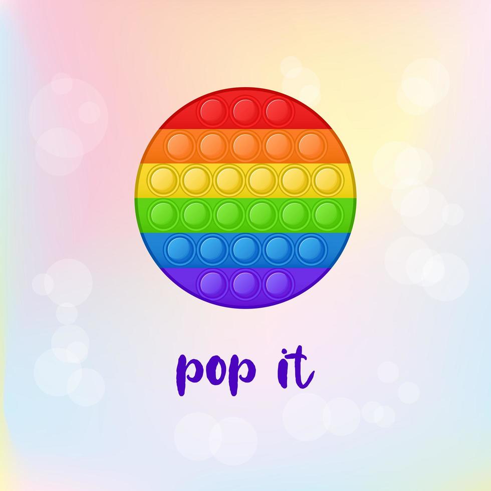 Anti-stress game for kids. Trend. Pop it. Popit. Vector Illustration.