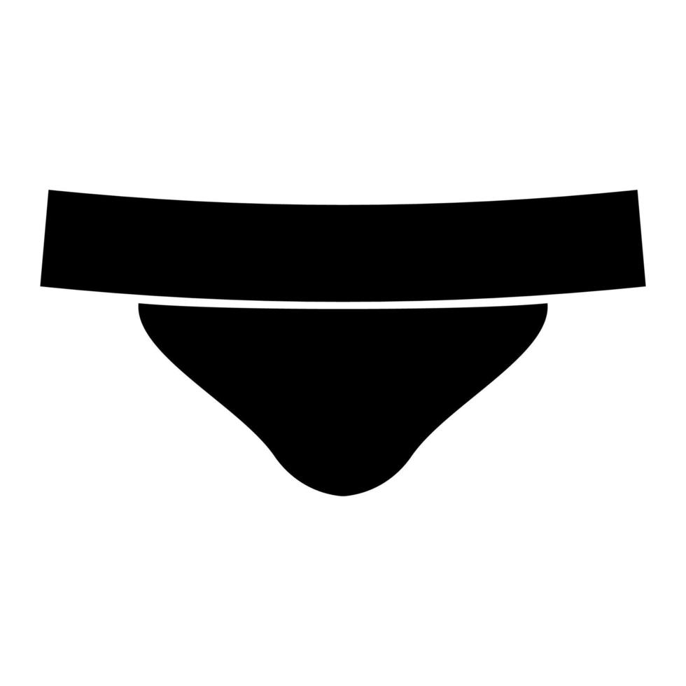 Panties icon black color vector illustration image flat style