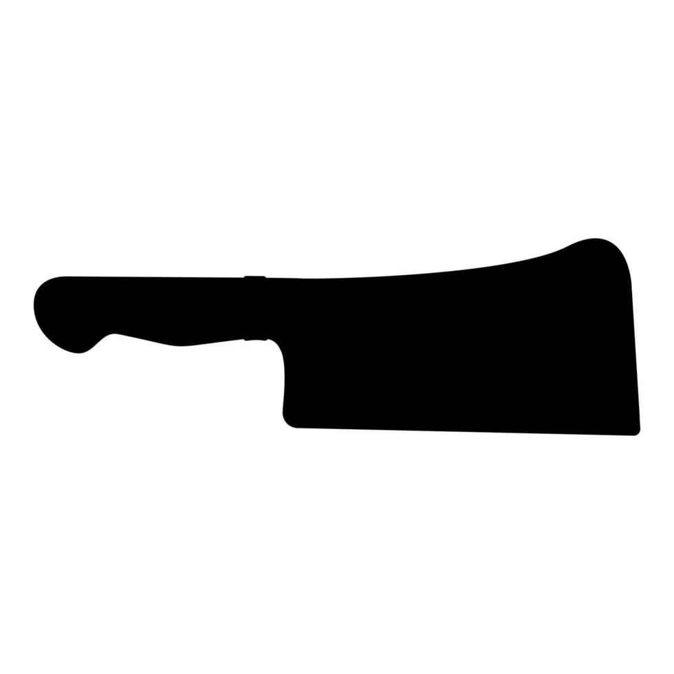cuchillo de carne cuchillo de cocina icono de color negro vector ilustración imagen de estilo plano