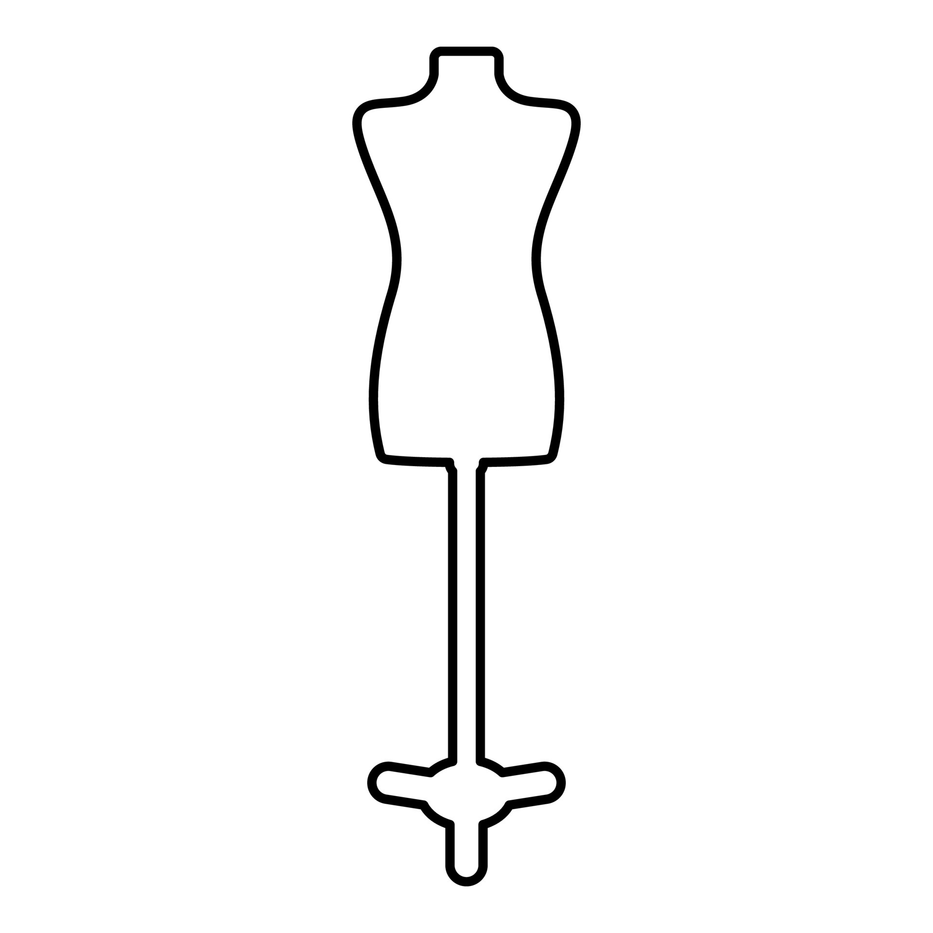 Fashion Drawing Mannequin Front Vector Images (over 970)