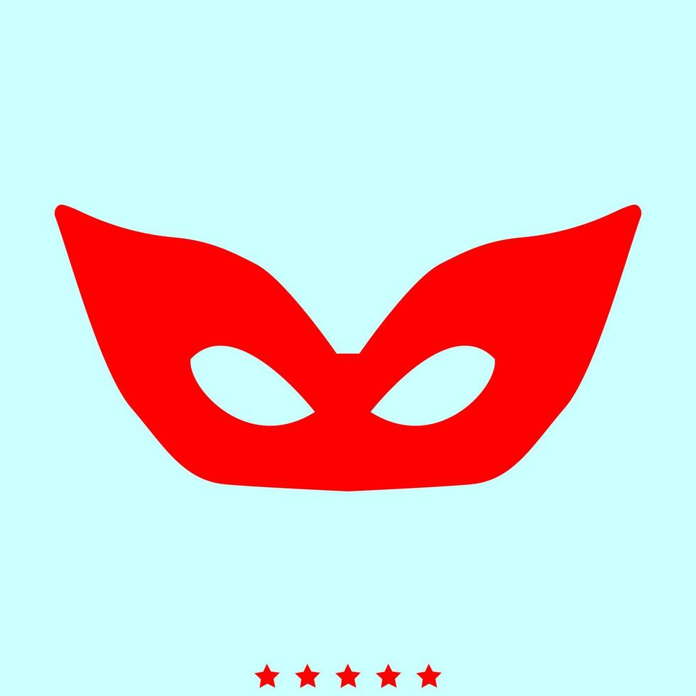 Mask it is color icon . vector