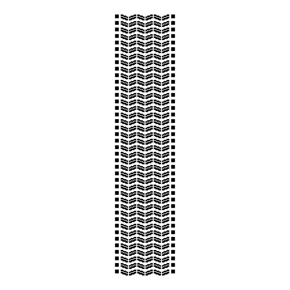 Tire track Print of wheel automobile tyres Imprint car icon black color vector illustration flat style image