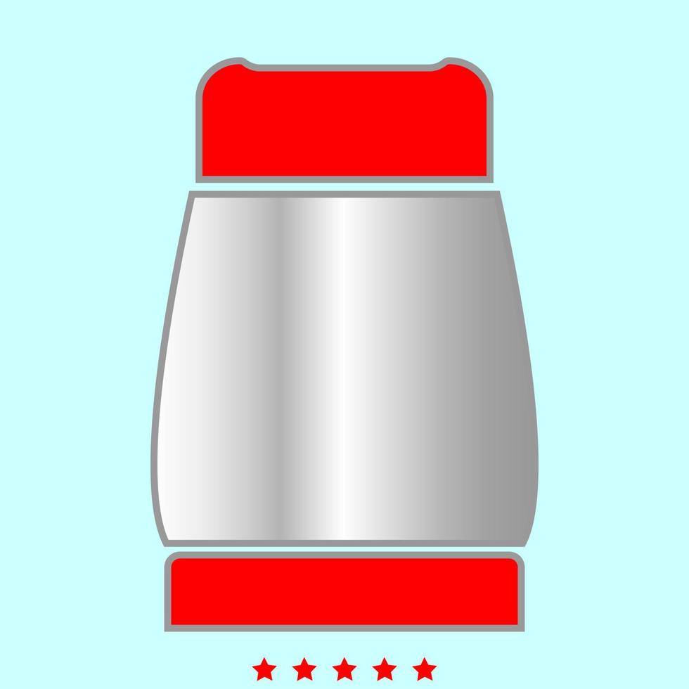 pimienta es icono de color. vector