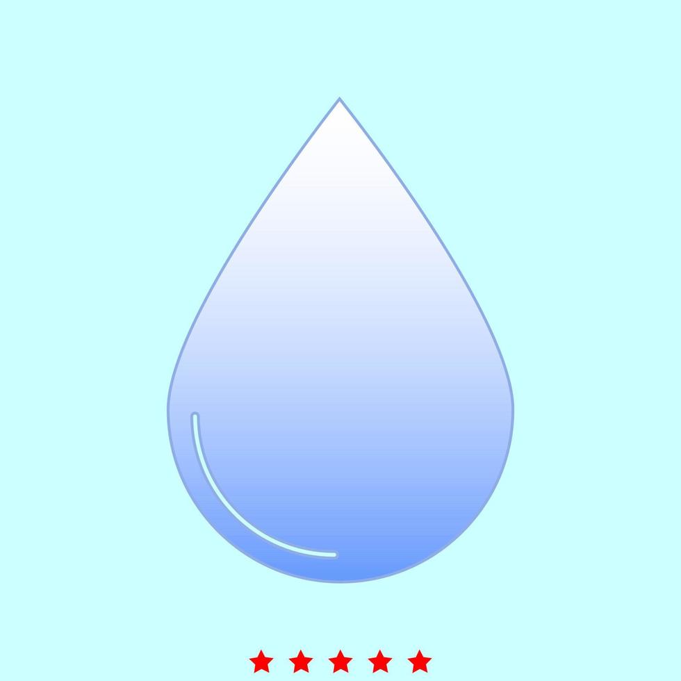 Drop set it is color icon . vector