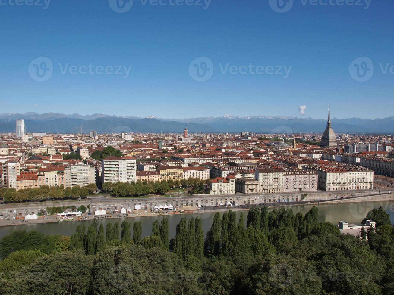 vista aerea de turin foto