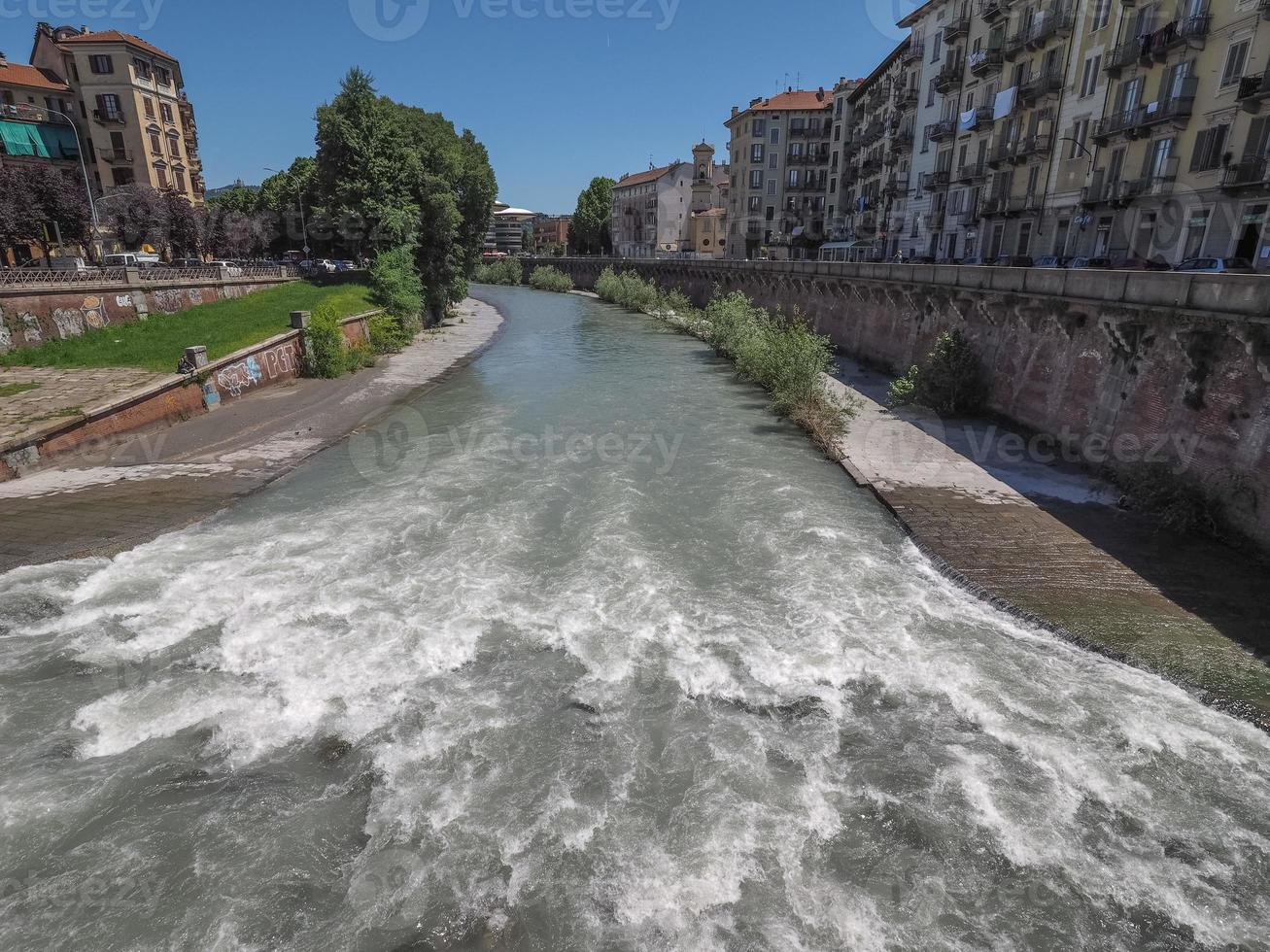 River Dora in Turin photo