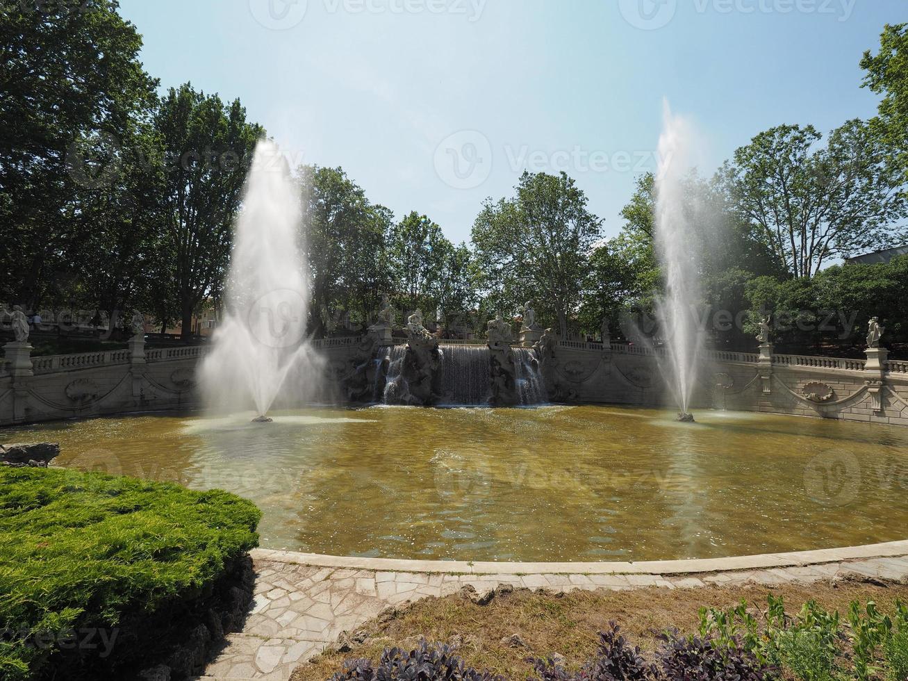 fontana dei mesi en turín foto