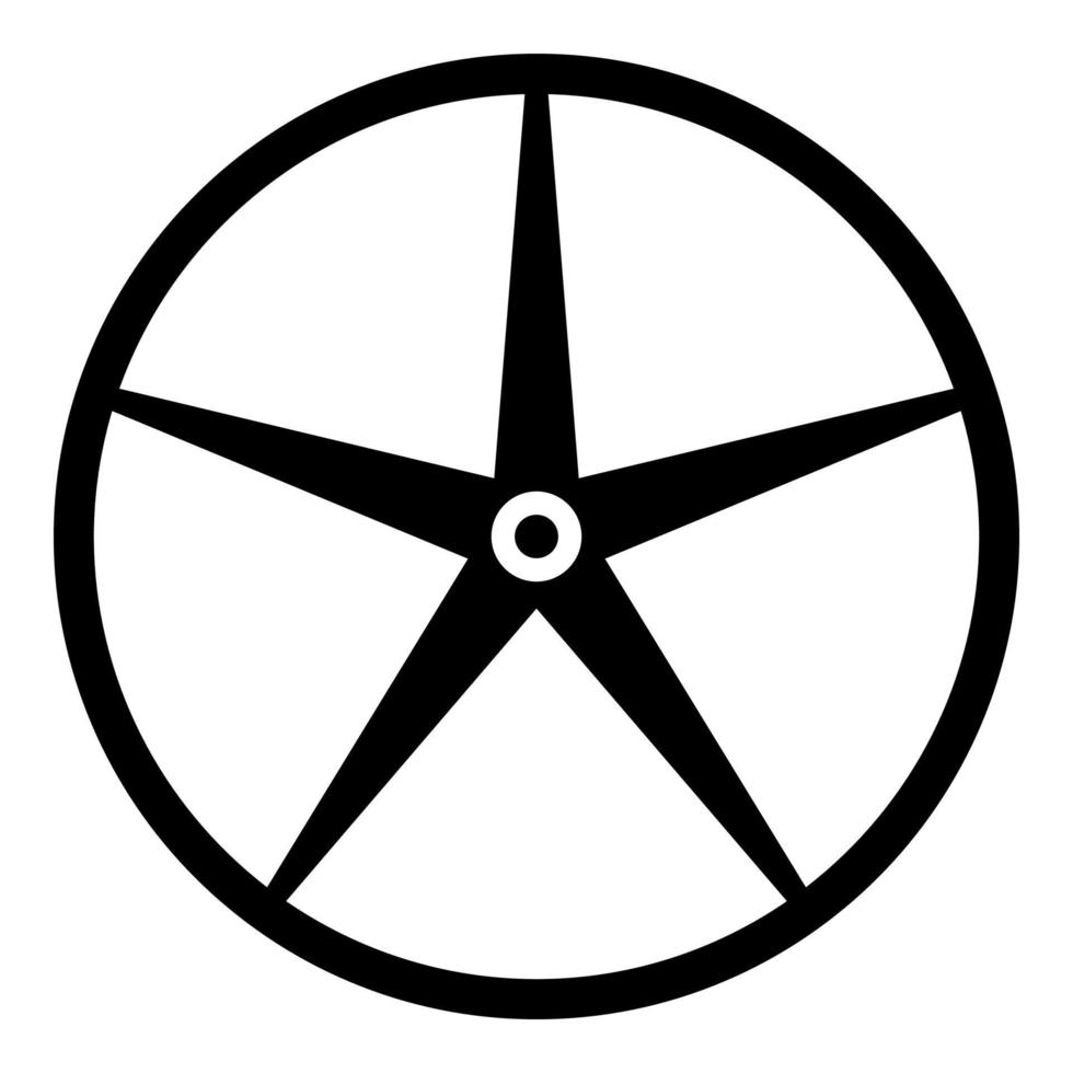 Sheave Pulley for engine washing machine Crosshead icon black color vector illustration flat style image