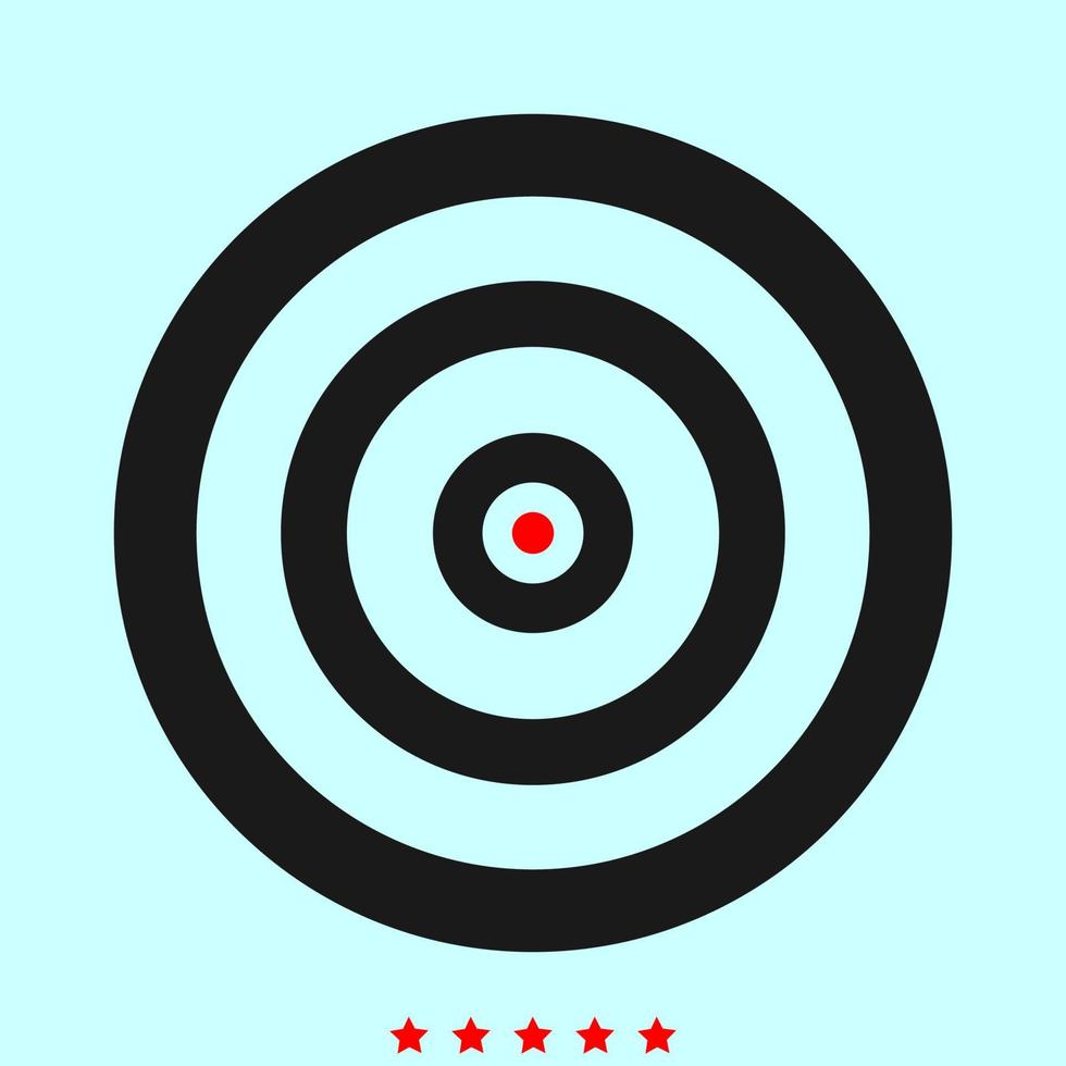 Target it is color icon . vector