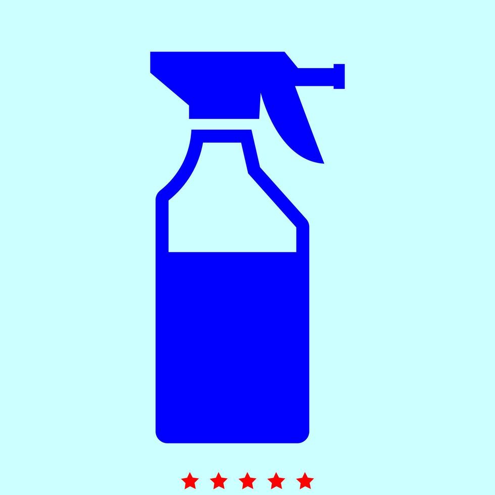 el conjunto de productos químicos domésticos es un icono de color. vector