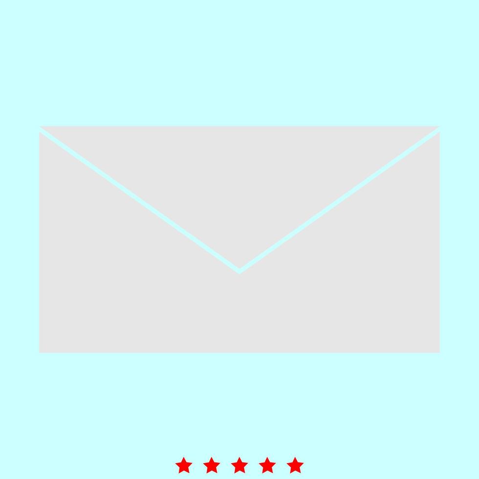 Mail it is color icon . vector