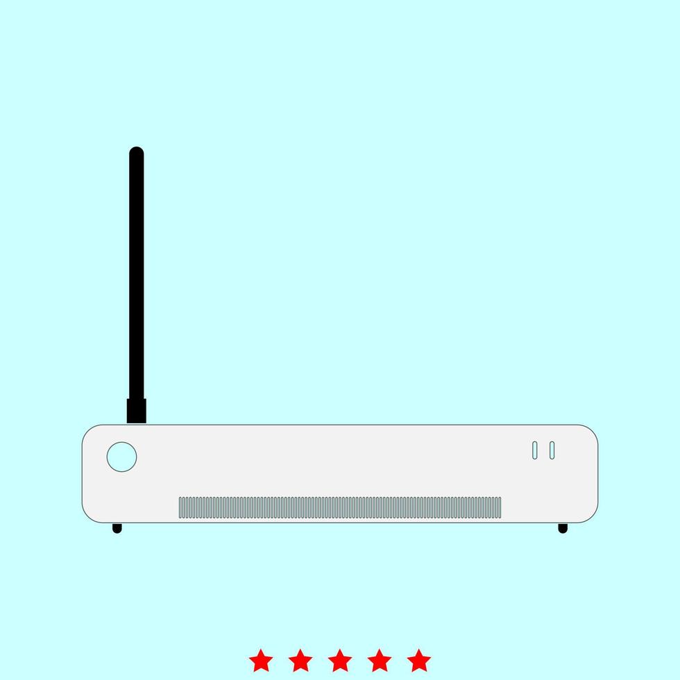 Router it is icon . vector