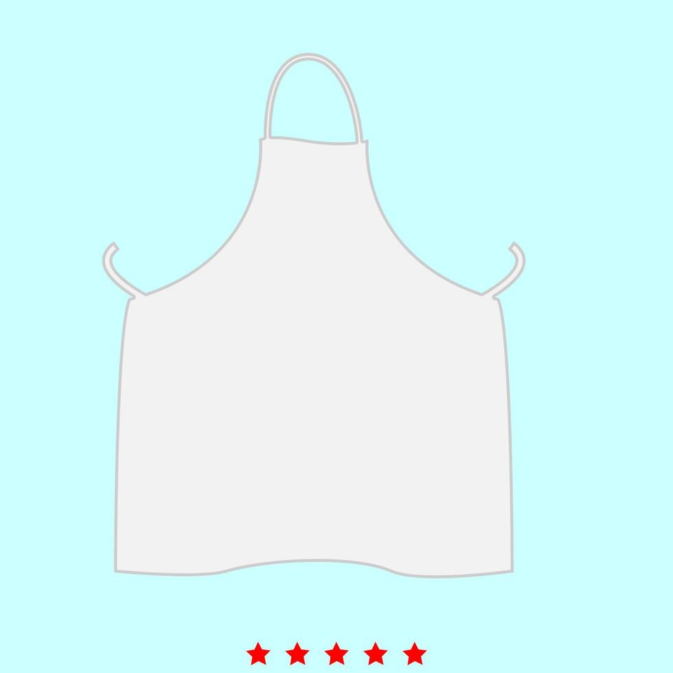 Kitchen apron it is icon . vector