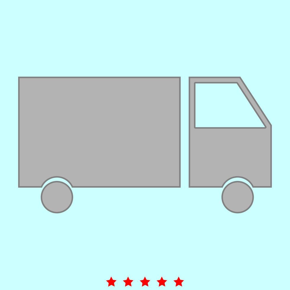 Truck it is icon . vector