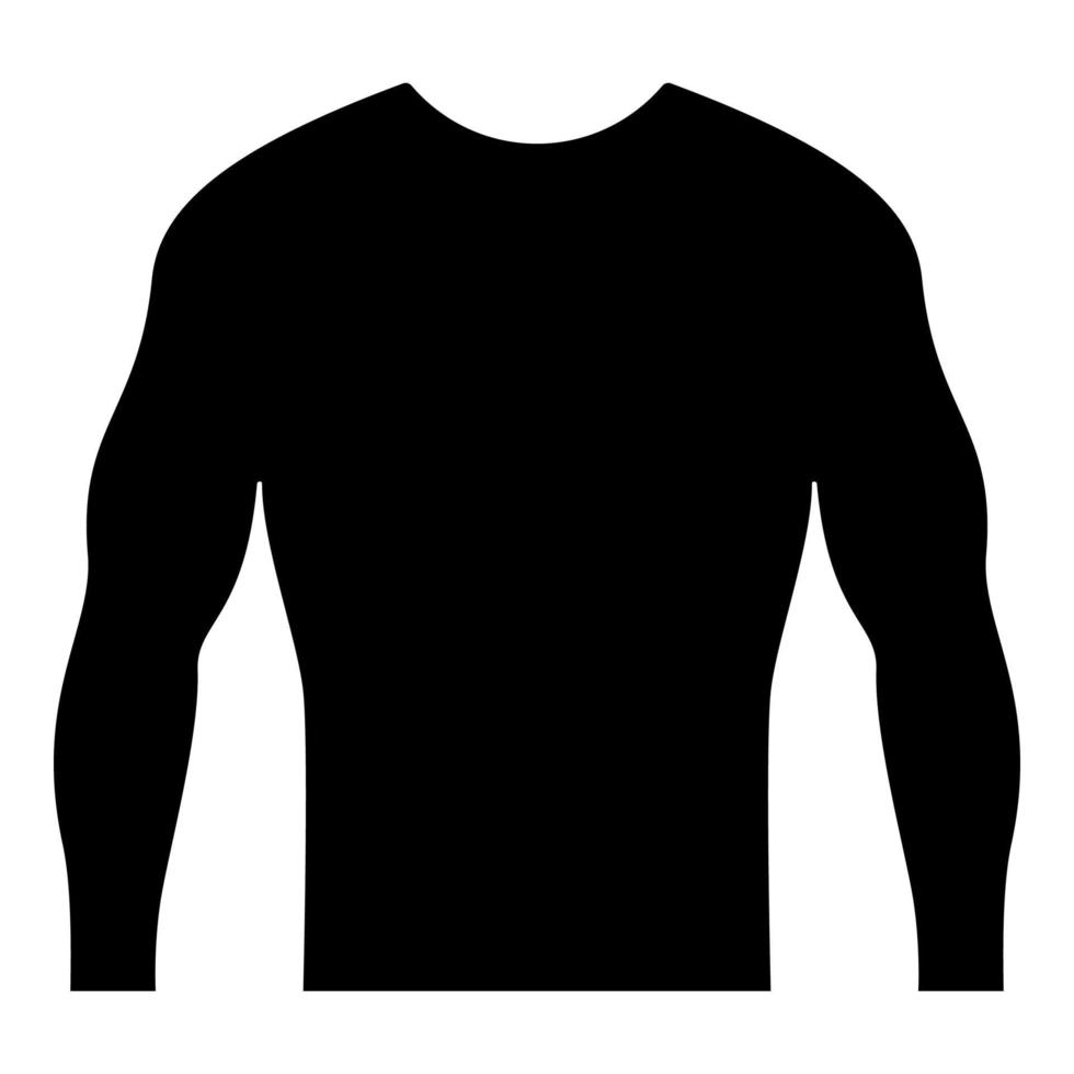 Rushguard Rashguard icon black color vector illustration flat style image