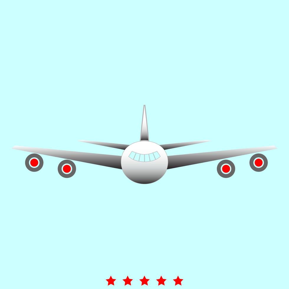 avión es icono. vector