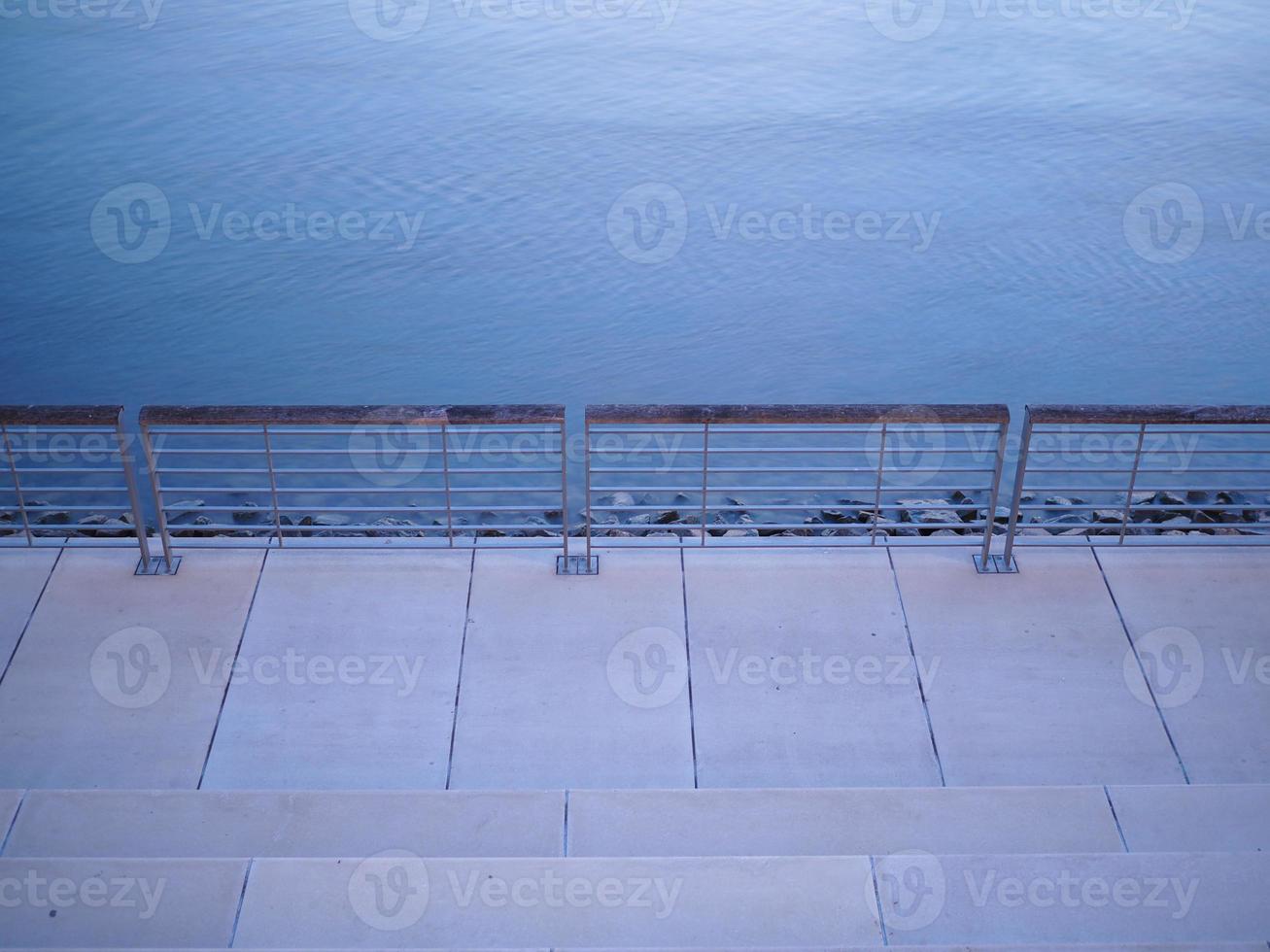 river bank view with copy space photo