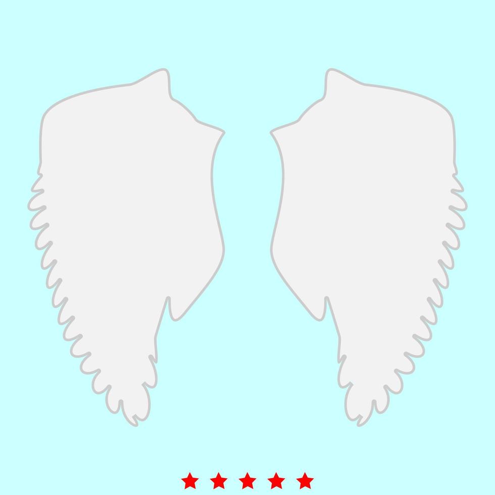Wings it is icons . vector